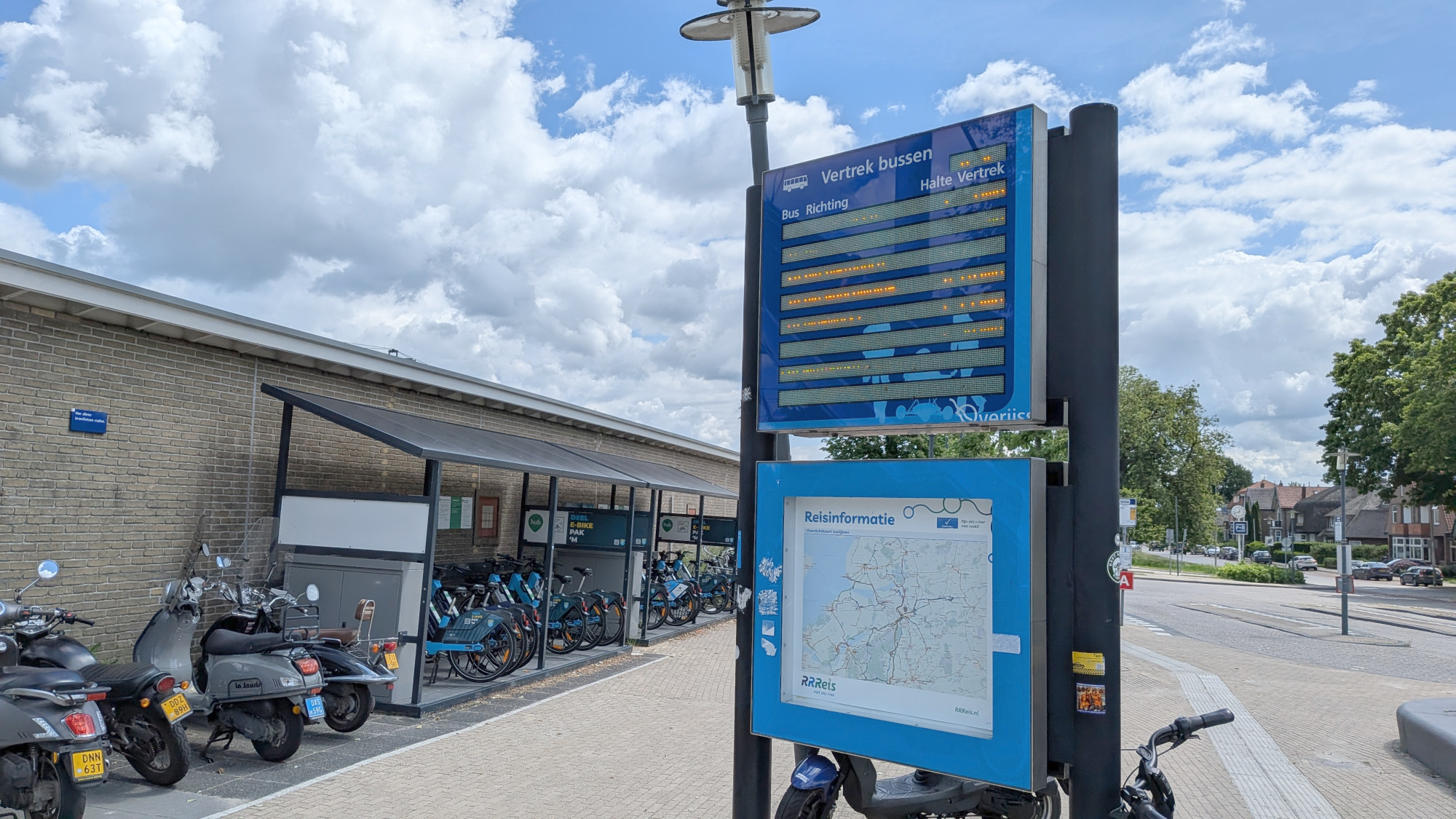 Informatiebord RRReis Station Steenwijk (foto De Werven)